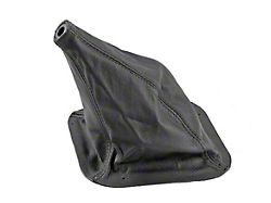 Drake Muscle Cars Shifter Boot; Leather (87-93 Mustang)