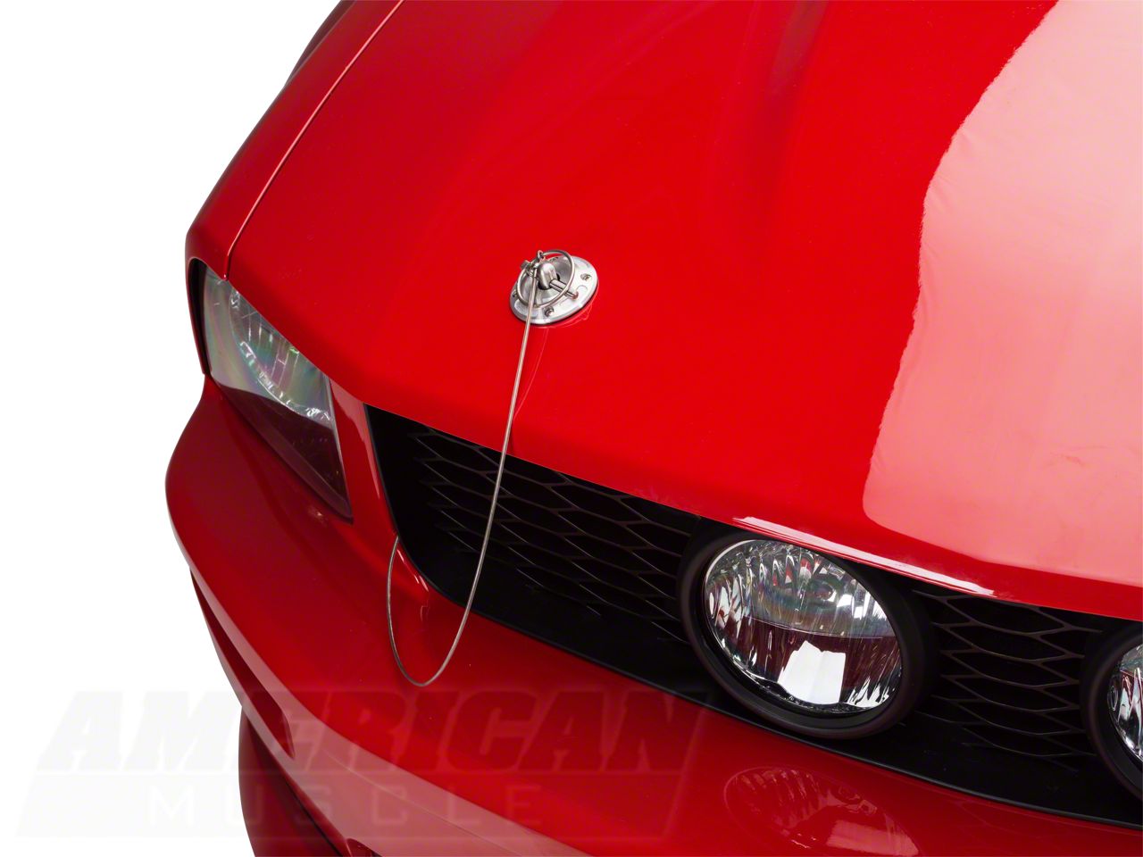 Drake Muscle Cars Mustang Billet Aluminum Hood Pin Kit 5R3Z-6316892-K  (05-09 Mustang) - Free Shipping