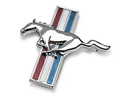 Scott Drake Tri-Bar Running Pony Emblem 