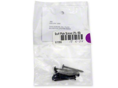 Door Sill Plate Screw Kit (79-93 Mustang)