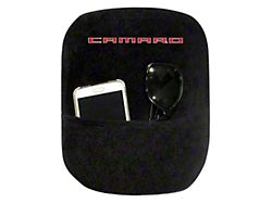 Center Console Cover with Camaro Logo; Black (10-15 Camaro)