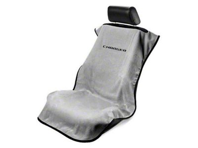 Seat Towel with Charger Logo; Gray (Universal; Some Adaptation May Be Required)
