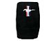 Center Console Cover with Tri-Bar Running Pony Logo; Black (10-14 Mustang)