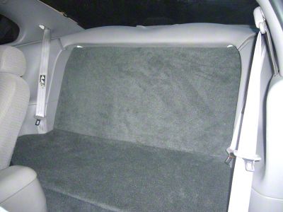 SpeedForm Rear Seat Delete Kit; Black (94-98 Mustang Coupe)