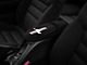 Center Console Cover with Running Pony Logo; Black (94-04 Mustang)