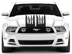 SEC10 Shredded Full Length Stripes; Matte Black (10-14 Mustang)