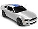 SEC10 Distressed Flag Roof Panel Decal; Blue (10-14 Mustang Coupe)