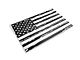 SEC10 Distressed Flag Roof Panel Decal; Matte Black (10-14 Mustang Coupe)