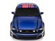 SEC10 Distressed Flag Roof Panel Decal; Red (10-14 Mustang Coupe)