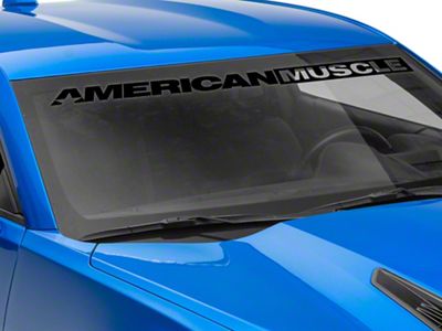 SEC10 AmericanMuscle Windshield Banner; Black (10-24 Camaro)