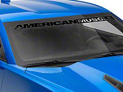 SEC10 AmericanMuscle Windshield Banner; Black (10-24 Camaro)