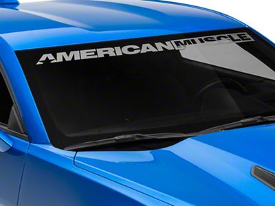 SEC10 AmericanMuscle Windshield Banner; Frosted (10-24 Camaro)