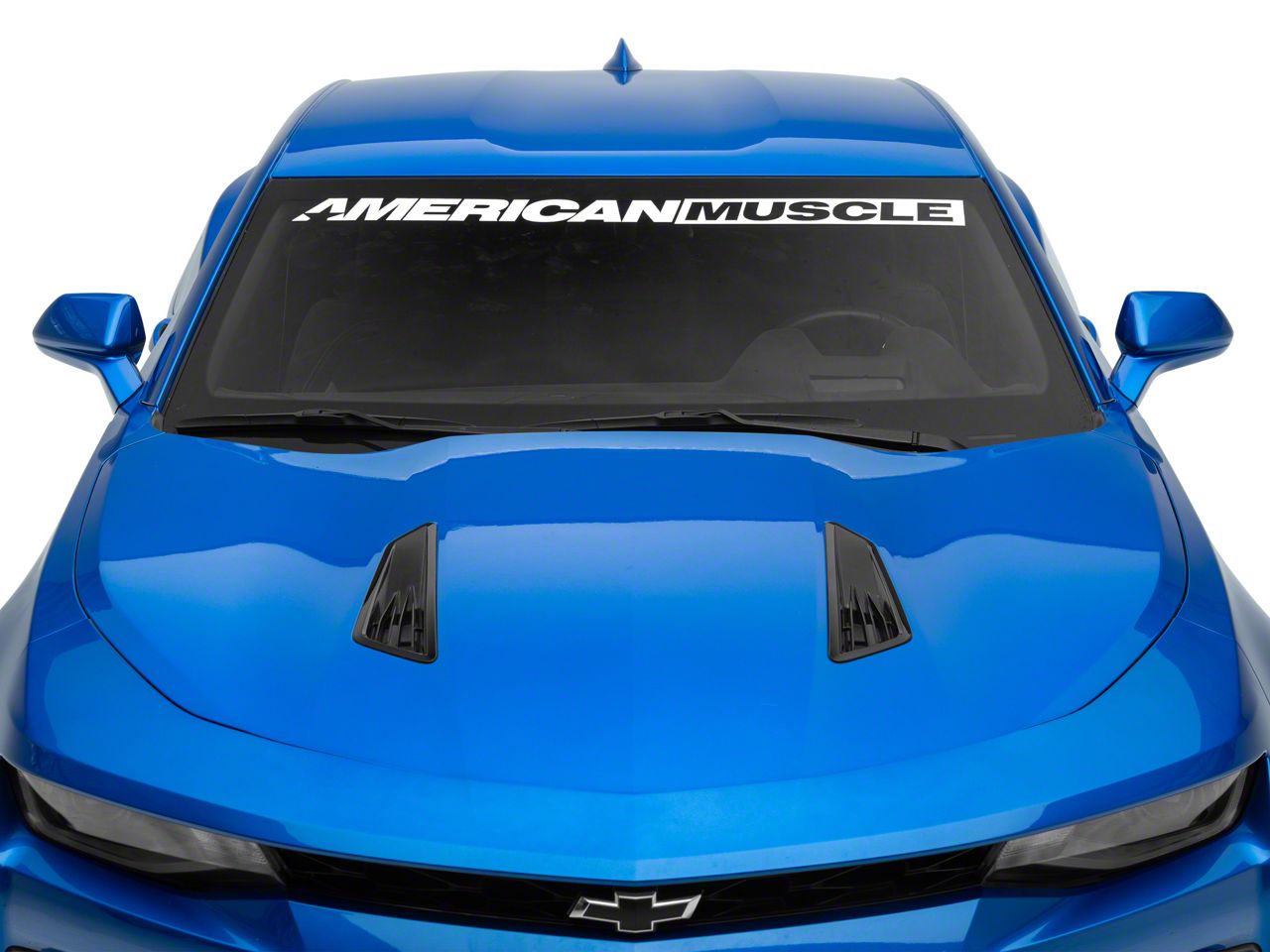 SEC10 Camaro AmericanMuscle Windshield Banner; White CC22761
