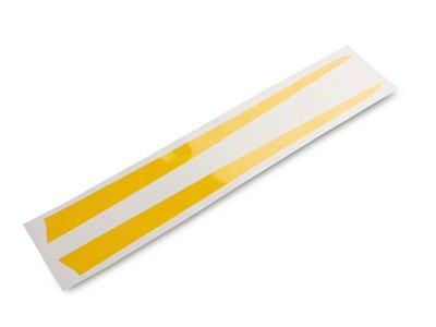 SEC10 Hood Stripe; Yellow (10-24 Camaro)
