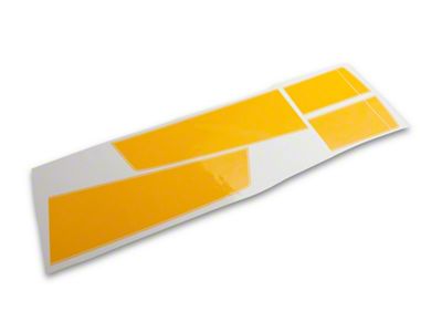 SEC10 Rally Stripes; Yellow (10-24 Camaro)