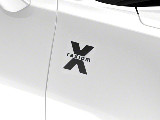 SEC10 Raxiom Fender Decal; Black (Universal; Some Adaptation May Be Required)