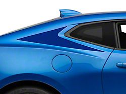 SEC10 Sail Panel Decals; Blue (10-24 Camaro Coupe)