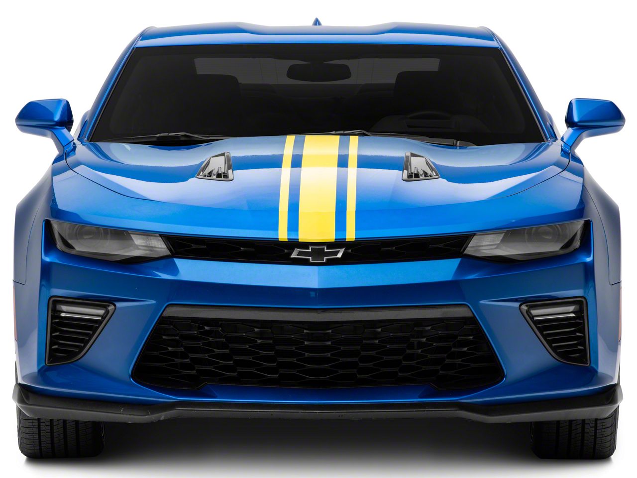 SEC10 Camaro Universal Hood Stripes; Yellow 430328