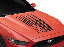 SEC10 Ammo Flag Hood Decal; Gloss Black (Universal; Some Adaptation May Be Required)
