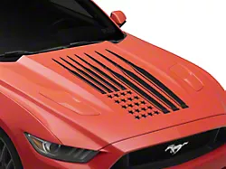 SEC10 Ammo Flag Hood Decal; Matte Black (Universal; Some Adaptation May Be Required)