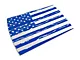 SEC10 Distressed Flag Roof Decal; Blue (08-23 Challenger)