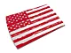 SEC10 Distressed Flag Roof Decal; Red (08-23 Challenger)