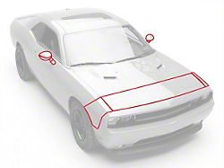 SEC10 Fender, Hood and Mirror Paint Protection Film (11-14 Challenger)