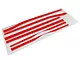SEC10 Lowerbelt Line Stripes; Red (08-23 Challenger)
