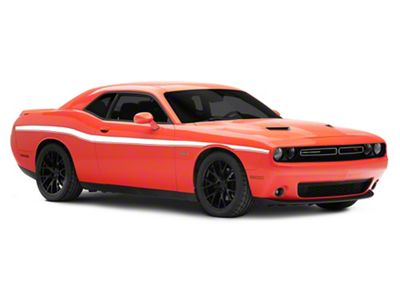 SEC10 Lowerbelt Line Stripes; White (08-23 Challenger)