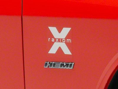 SEC10 Raxiom Fender Decal; White (Universal; Some Adaptation May Be Required)