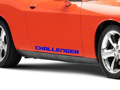 Officially Licensed MOPAR Rocker Stripes; Blue (08-23 Challenger)