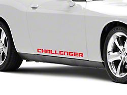 Officially Licensed MOPAR Rocker Stripes; Red (08-23 Challenger)