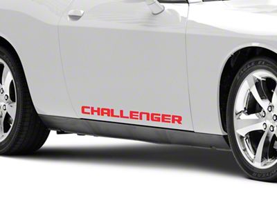 Mopar Licensed by SEC10 Rocker Stripes; Red (08-23 Challenger)