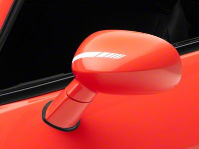 SpeedForm Side Mirror Hash Stripes; White (Universal; Some Adaptation May Be Required)