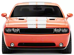 SEC10 Stripes with Hood Decal; White (08-14 Challenger)