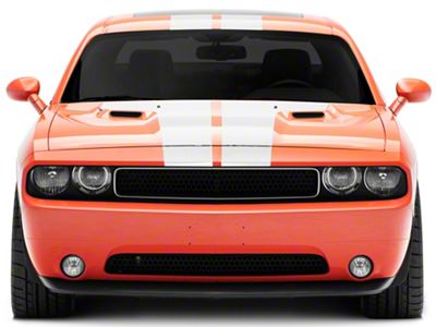 SpeedForm Stripes with Hood Decal; White (08-14 Challenger)