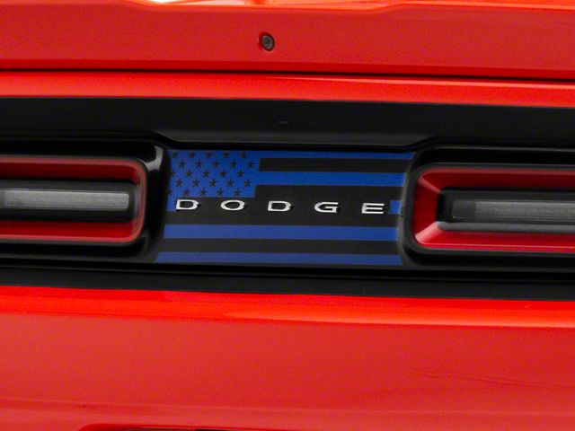 SEC10 Trunk Flag Decal; Blue (08-23 Challenger)