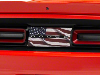 SEC10 Trunk Flag Decal; Real Flag (08-23 Challenger)