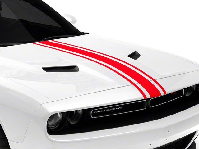 SEC10 Universal Hood Stripes; Red (Universal; Some Adaptation May Be Required)