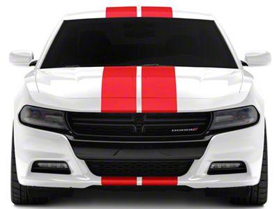 SEC10 Full Length Stripes; Red; 10-Inch (06-23 Charger)