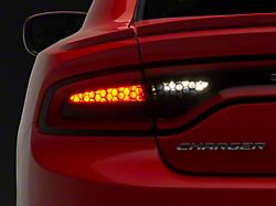 SEC10 Honeycomb Tail Light Tint; Smoked (11-23 Charger)