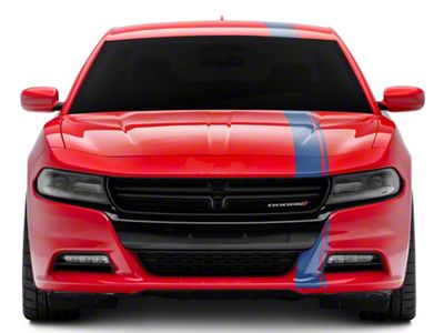 SEC10 Narrow Pin Stripe Full Length Stripes; Blue (06-23 Charger)