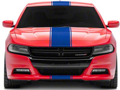 SEC10 Pin Striped Full Length Stripes; Blue (06-23 Charger)