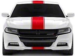 SEC10 Pin Striped Full Length Stripes; Red (06-23 Charger)
