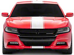 SEC10 Pin Striped Full Length Stripes; White (06-23 Charger)