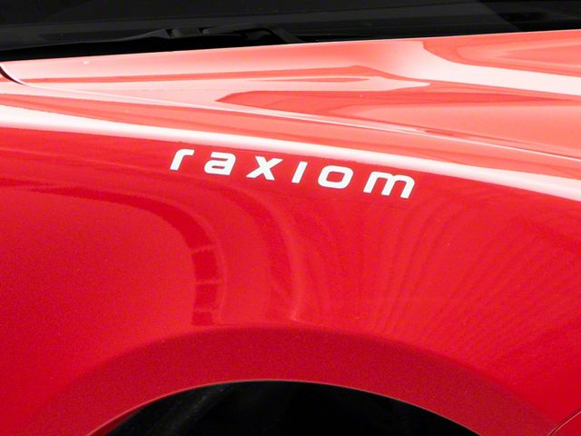 SEC10 Raxiom Hood Decal; White (Universal; Some Adaptation May Be Required)