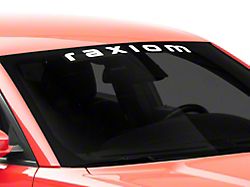 SEC10 Raxiom Windshield Decal; White (Universal; Some Adaptation May Be Required)