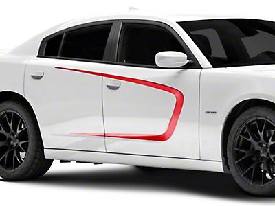 Dodge Charger 2015 2016 2017 2018 2019 Rear Quarter Side Accent Stripes Decals e