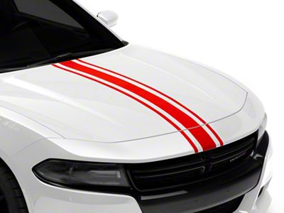 SEC10 Universal Hood Stripes; Red (Universal; Some Adaptation May Be Required)