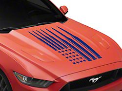 SEC10 Ammo Flag Hood Decal; Blue (Universal; Some Adaptation May Be Required)